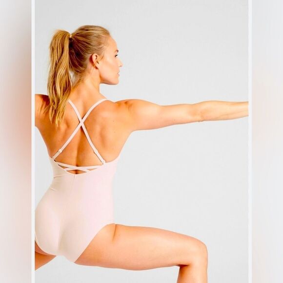 Athleta Avant Bodysuit, Milkshake Pink SIZE XXS - Picture 2 of 9